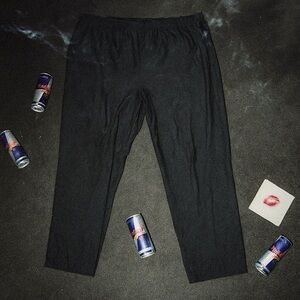 Briggs New York Black Pull-On Pants Elastic Waist Plus Size 3X